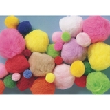 S&S Worldwide Pom Poms 1-lb. - Assorted Size and Colors