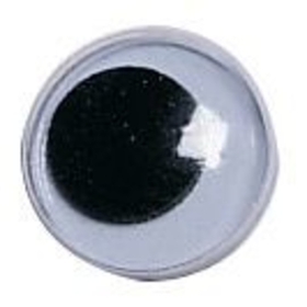 S&S Worldwide Black Paste-On Wiggly Eyes, 15mm
