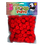 Pepperell Red Pom Poms, 1/2", Price/Pack