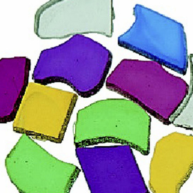 S&S Worldwide Plastic Mosaic Tiles, 1-lb. Bag