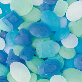 Beadery Plastic Sea Glass-Look Mosaic Mix 1/2 lb.