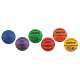 Martin Sports B10 Official Size Rubber Basketballs (Set of 6)