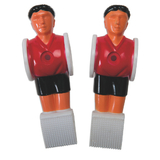 Escalade Replacement Men for Soccer Table, Red/Black