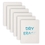 S&S Worldwide Plastic Dry Erase Boards, Price/Set of 6