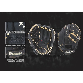 Franklin Pro Flex Hybrid Baseball Glove, 12"