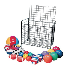 S&S Worldwide S&S&#174; Classic Equipment Cart With Balls Easy Pack