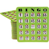 Mr. Chips Oversized EZ Read Jam-Proof Bingo Shutter Cards (Pack of 25)