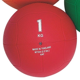 S&S Worldwide Rubber Medicine Ball, 2.2-lbs