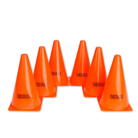 Orange Spectrum Cones, 9"