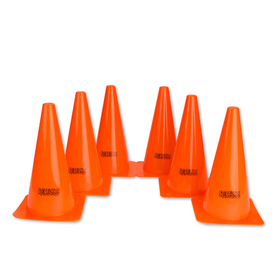 Orange Spectrum Cones, 12"