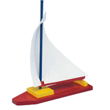 S&S Worldwide Unfinished Wooden Sailboat, Unassembled