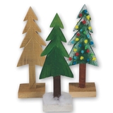 S&S Worldwide Unfinished Wooden Pine Trees
