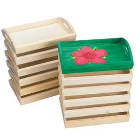 S&S Worldwide Wood Trays