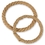 Pepperell Jute Rope Covered Wreath, 10", Price/Pack of 3