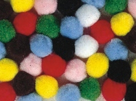 S&S Worldwide Pom Poms 1" - Assorted Colors