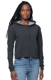 Royal Apparel 40175 Women's Triblend French Terry Pullover Crop Hoodie