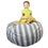 TOPTIE 38" Extra Large Stuffed Animal Bean Bag Chair, Canvas Soft Toy Storage Bags for Kids Children