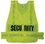 Safety Flag Class 2 Vests with Lime Yellow Stripes & Lime Yellow Patch