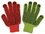 Knit Lightweight Green Gloves w/ PVC Dots