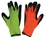 Knit Lightweight Orange Gloves w/ Coated Palms