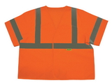 Safety Flag Class 3 Safety Vest With Silver Stripes