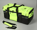 Safety Flag GB32 Gear Bag - Green with Black Trim & Silver Stripes