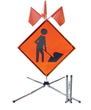 Safety Flag Guardian Sign Stand for 30