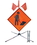 Safety Flag Guardian Sign Stand for 30" - 48" Roll-Ups