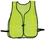 Safety Flag Vests - Economy Style 100% Polyester Mesh w/ Reflective Lime-Yellow