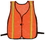 Safety Flag Vests - Economy Style 100% Polyester Mesh w/ Reflective Silver