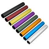 Muka 8 Packs Aluminum Track and Field Relay Batons Sticks Assorted Color Relay Running Race Outdoor Field Tools