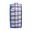 Aspire 10 Pieces Foldable Checkered Woven Bag Clothes Storage Bag with Zippers and Handlers