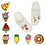 TOPTIE 120 Shoe Charms + 10 Adults & 10 Kids Silicone Bracelets Fits for Clog Shoes Party Gift