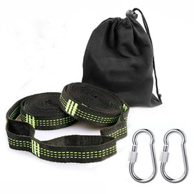 Muka Hammock Straps Hold 2000+ LBS, No Stretch Camping Hammock Tree Straps - 32 Loops 20 ft Length with 2 Strong Carabiners & Carry Bag