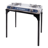 Stansport 213 Stainless Steel 2 Burner Stove With Stand