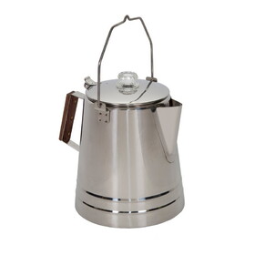 Stansport 276-28 Stainless Steel Percolator Coffee Pot 28 Cups