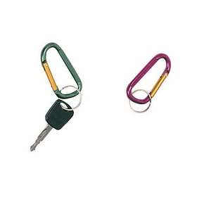 Stansport 8009 Key Carabiner With Key Ring  - 2 Per Blister Card