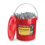 Stansport 812-200 Tent Stakes - 12 In - 200 Piece Bucket - Steel
