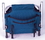 Stansport G-8-50 Stadium Seat With Arms - Blue / Tan Stripe