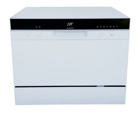 SPT SD-2224DW Countertop Dishwasher with Delay Start &#038; LED &#8211; White
