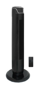 SPT SF-1536BK Tower Fan with Remote and Timer in Black