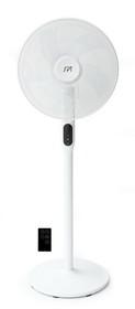 SPT SF-16D48W 16&#8243; DC-Motor Energy Saving Stand Fan with Remote and Timer &#8211; Piano White