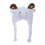 TopTie Customized Animal Hat Embroidery Plush Accessories With Ear Flap, Furry Animal Hood Cap