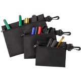 Muka Golf Tee Pouch, Golf Ball Holder Tool Zipper Pouch, Golf Accessories Bag with Clip to Hook