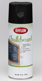 Krylon 0807 Chalkboard Spray Paint - Black 12Oz