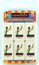 General Pencil EP36R6 Soft Drawing Eraser