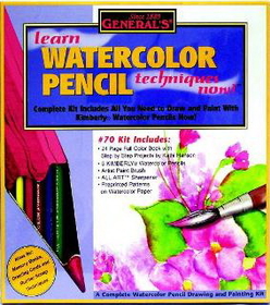 General Pencil 70 KIT Learn To Draw: Watercolor Pencils - Book