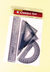 C-Thru KT-2 8" Ruler Combo Set