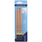 Pro Art PRO 3061 Sketching Pencils Set - 4Pc Assorted