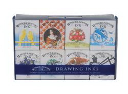 Winsor & Newton 1090093 Winsor/Newton Henry Collection Ink Pack - 8Pc
